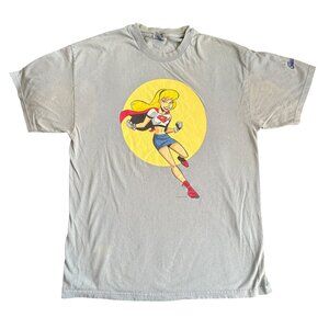 Vintage Hanes Heavyweight T-Shirt Supergirl Graphic Size L